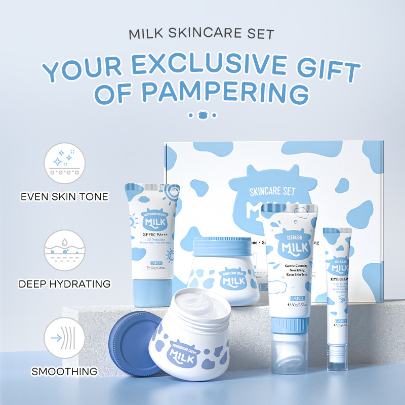5pcs/box LAIKOU Milk Skin Care – Korean Skincare Routine Bewertung und Preis