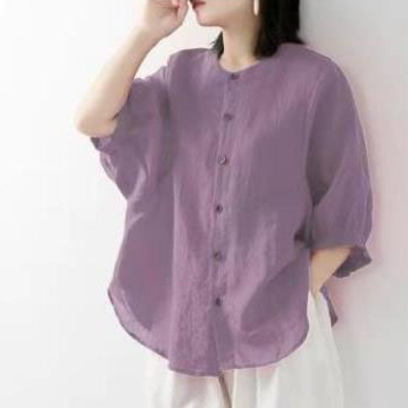 Cotton and linen shirt women's – Korean Lifestyle Bewertung und Preis