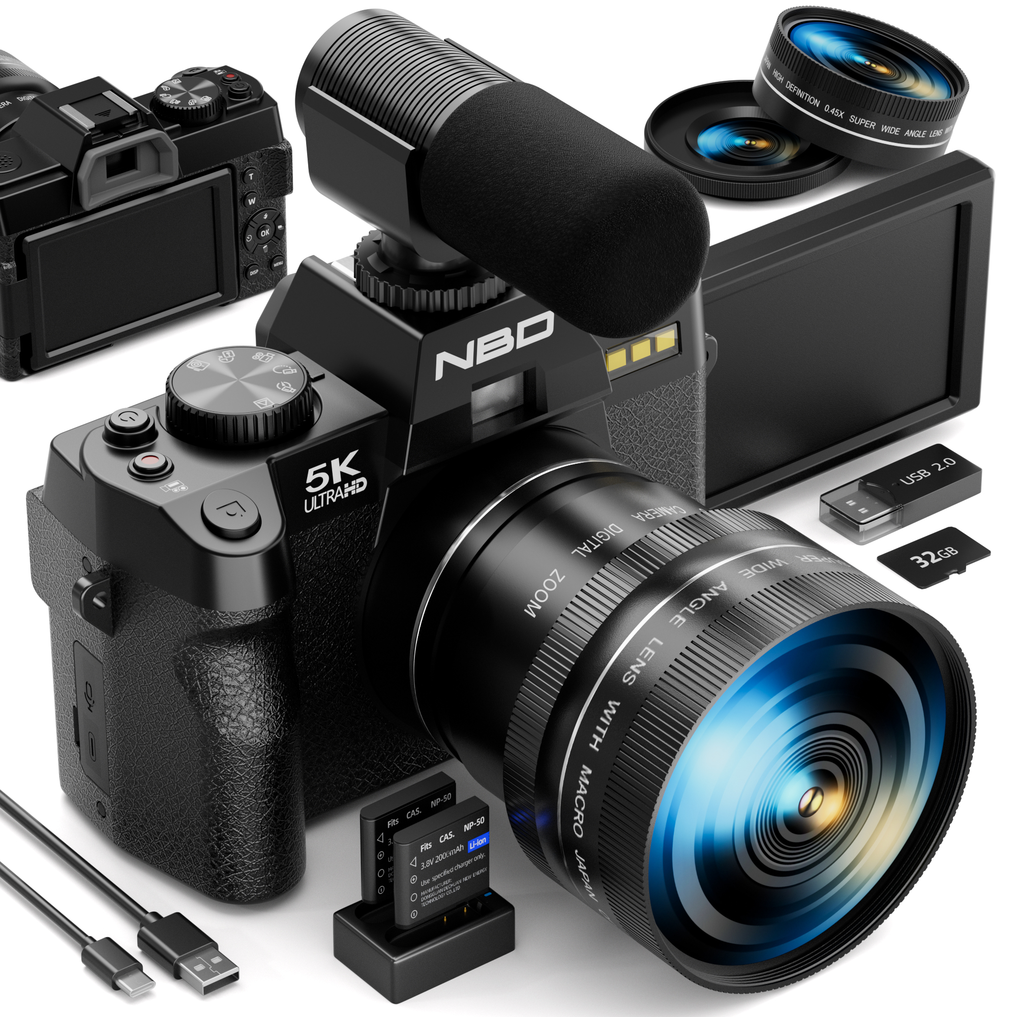 NBD 5K 48MP Digital Cameras fo – Korean Lifestyle App Bewertung und Preis