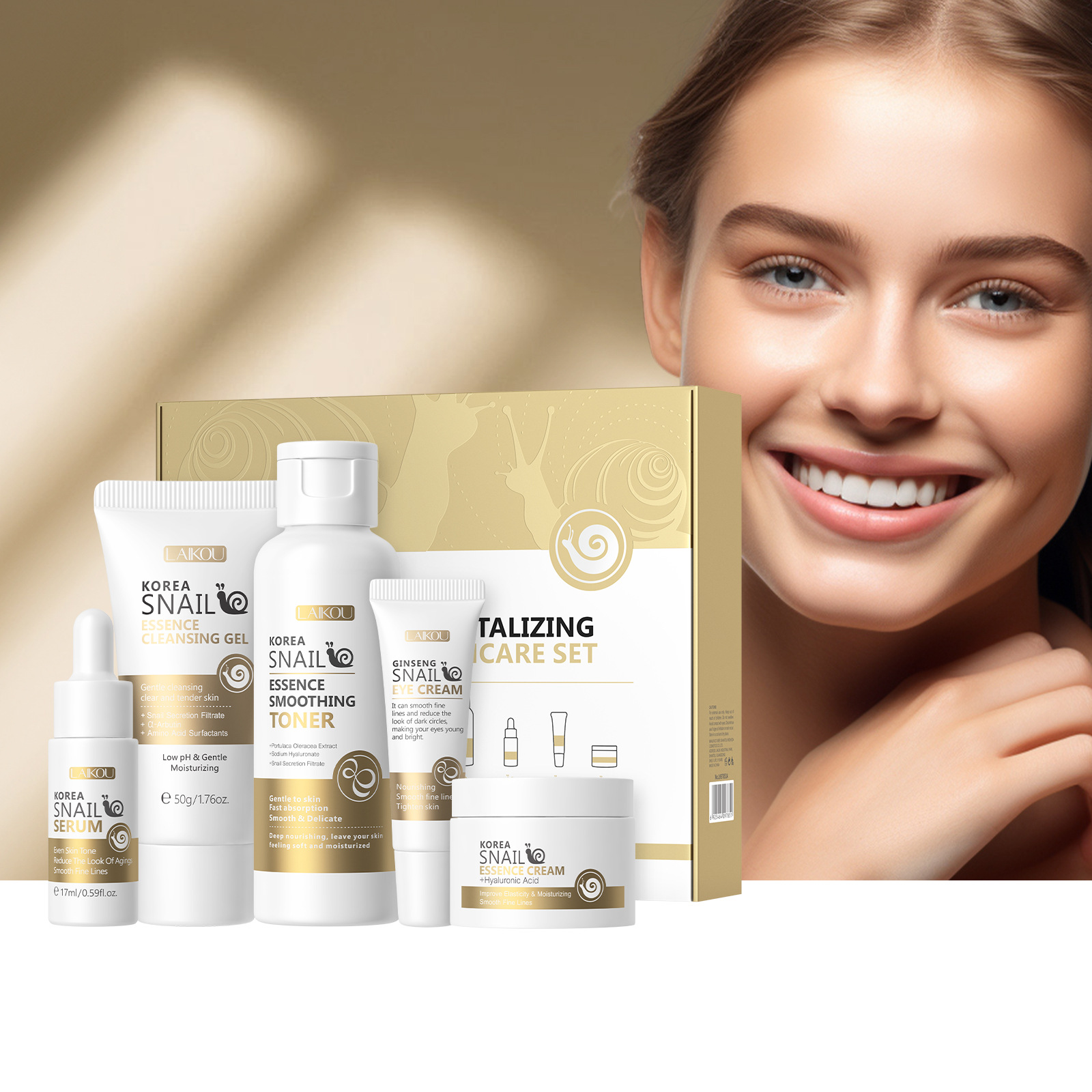 5pcs Boxed Korea Snail Skin Ca – Korean Skincare Routine Bewertung und Preis