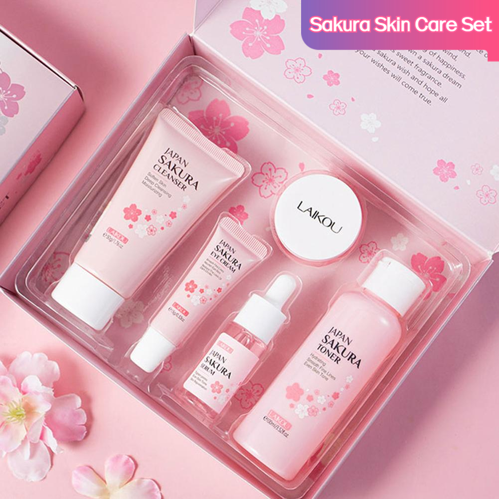 5/3pcs/Set Sakura Skin Care Se – Korean Skincare Routine Bewertung und Preis