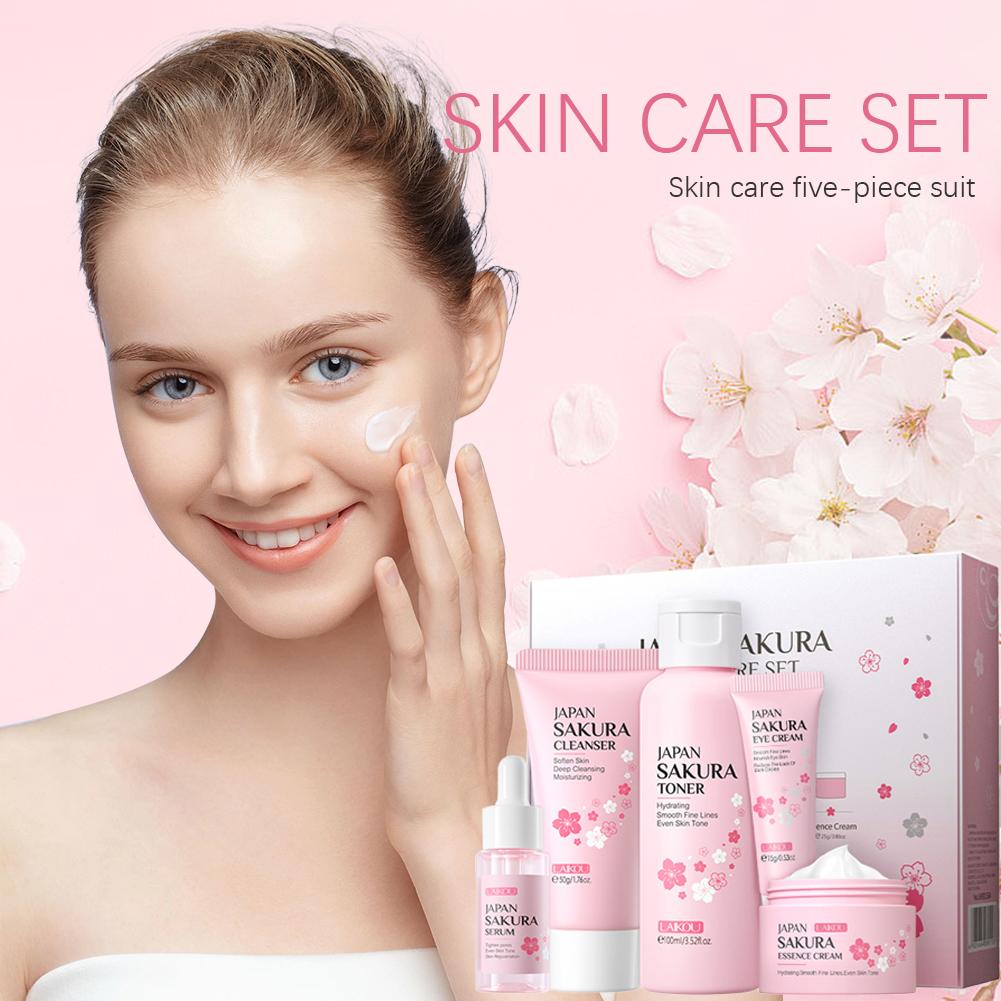 5/3pcs/Set Sakura Skin Care Se – Korean Skincare Routine Bewertung und Preis