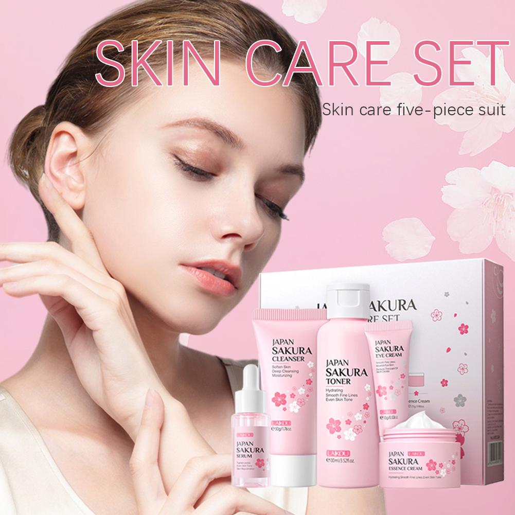 5/3pcs/Set Sakura Skin Care Se – Korean Skincare Routine Bewertung und Preis