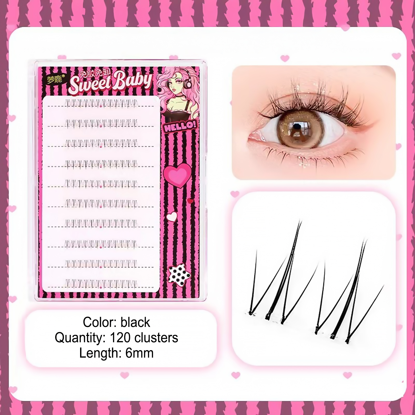 Women DIY Curling Eyelash Clus – Korean Women Lifestyle Bewertung und Preis