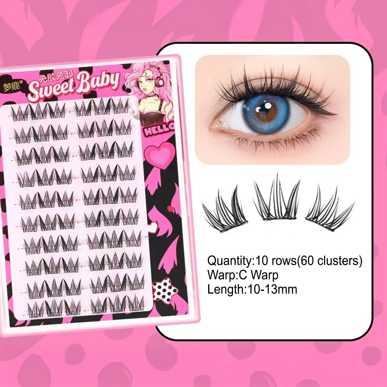 Women DIY Curling Eyelash Clus – Korean Women Lifestyle Bewertung und Preis
