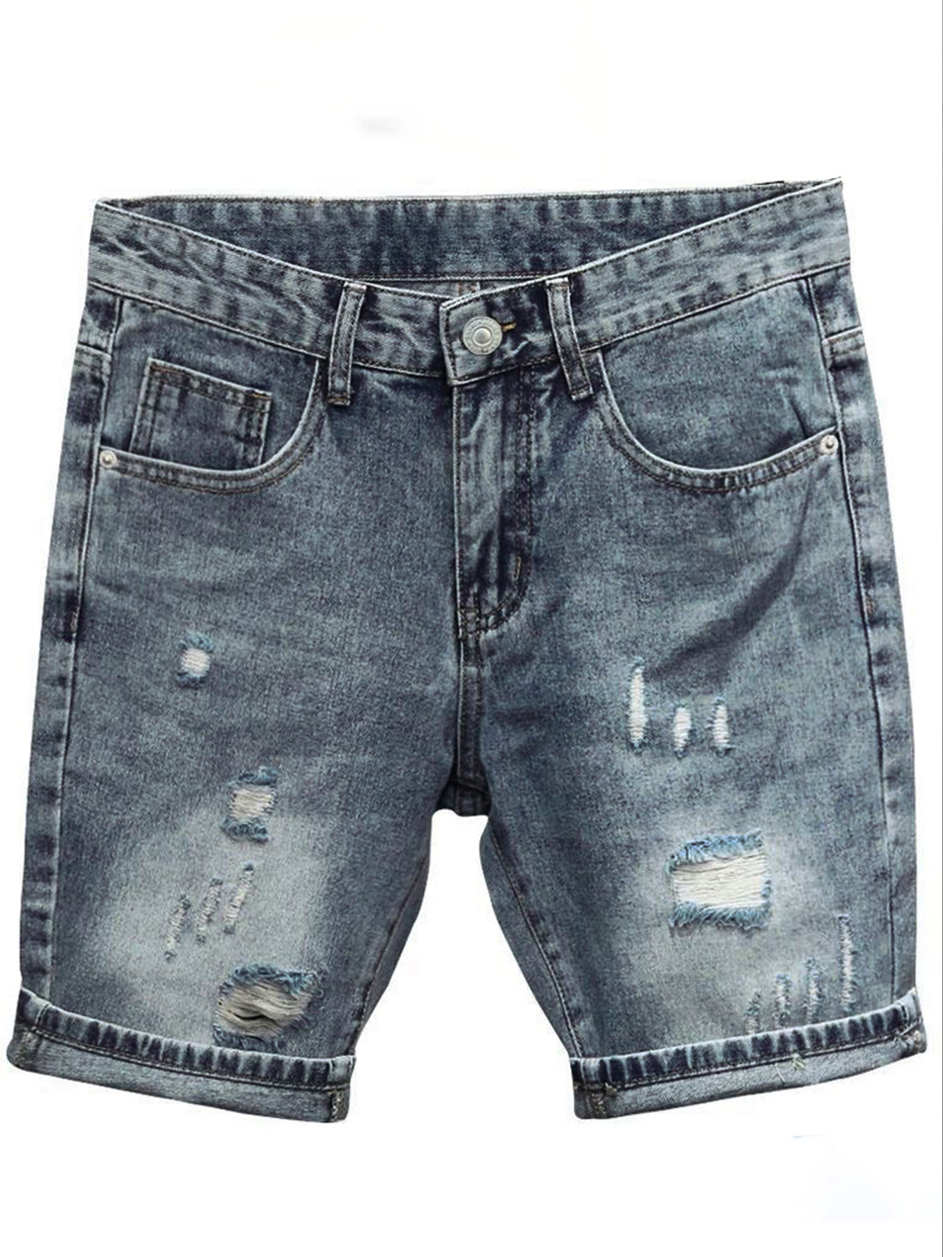 Light Blue Denim Shorts Men's  – Korean Lifestyle Bewertung und Preis