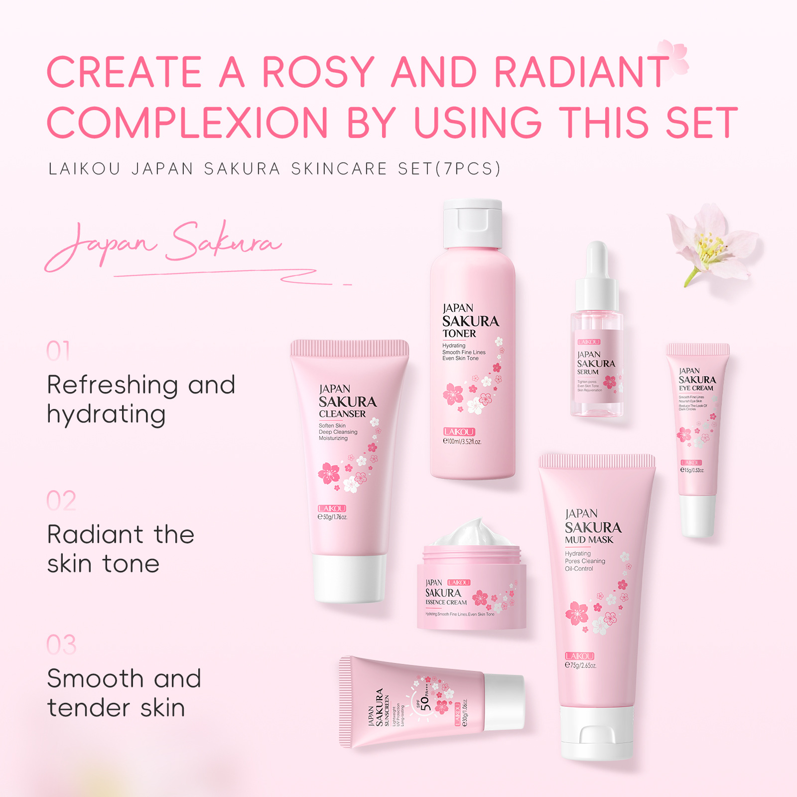 Korean Sakura Skincare Set Hyd – Korean Skincare Routine Bewertung und Preis
