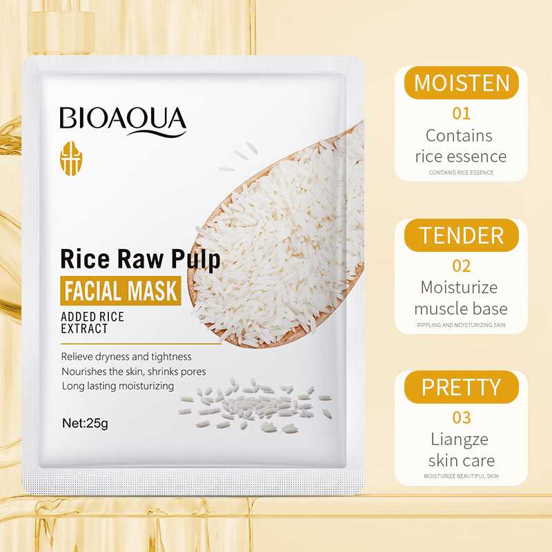 1/5/10/20pcs Rice Raw Pulp Fac – Korean Skincare Routine Bewertung und Preis
